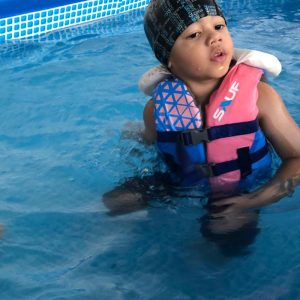 Swimming life vest from Sauf Brand parents review